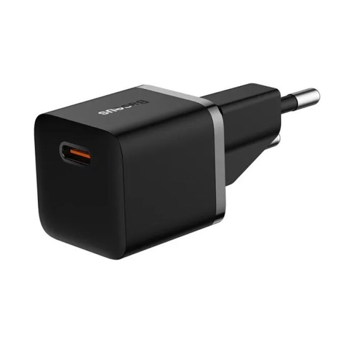 МЗП Baseus GaN5 Fast Charger (mini) PD25W (1USB-C) + кабель Type-C to Type-C (P10110909113)