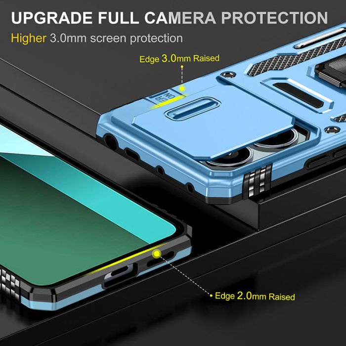 Ударостійкий чохол Camshield Army Ring для Xiaomi Redmi Note 13 Pro 4G / Poco M6 Pro 4G