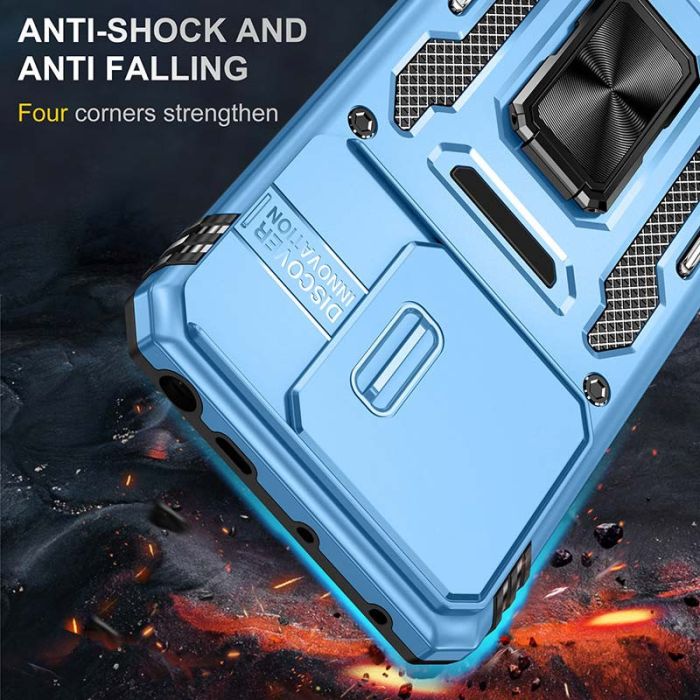 Ударостійкий чохол Camshield Army Ring для Xiaomi Redmi Note 13 Pro 4G / Poco M6 Pro 4G