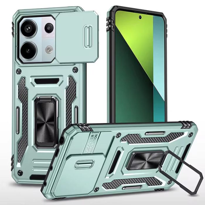 Ударостійкий чохол Camshield Army Ring для Xiaomi Redmi Note 13 Pro 4G / Poco M6 Pro 4G