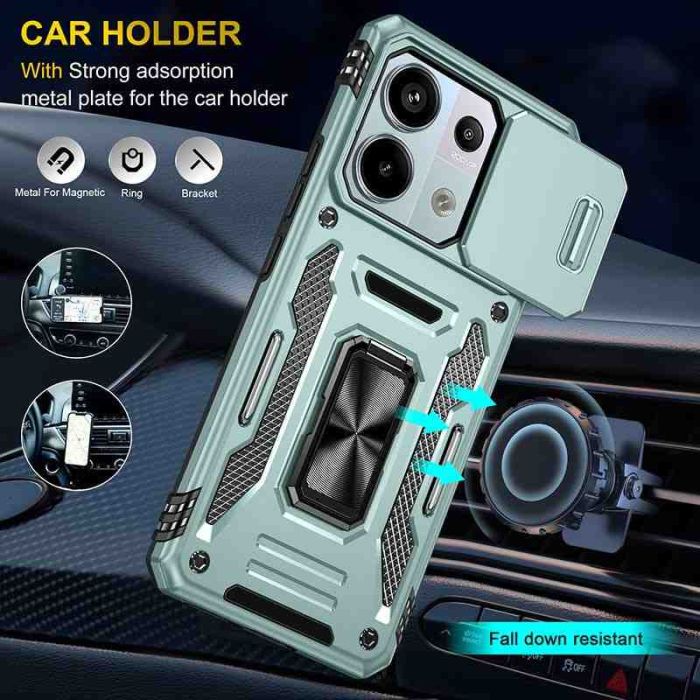 Ударостійкий чохол Camshield Army Ring для Xiaomi Poco X6 Pro