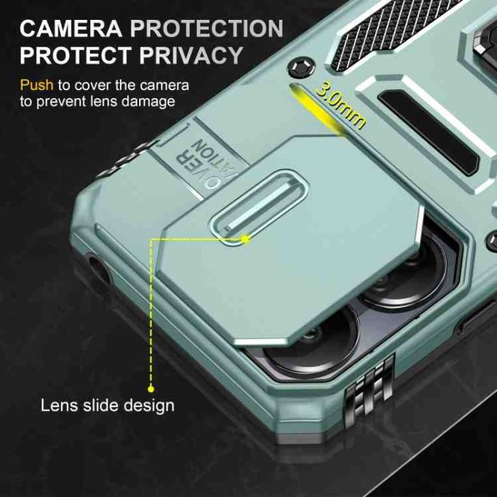 Ударостійкий чохол Camshield Army Ring для Xiaomi Poco X6 Pro