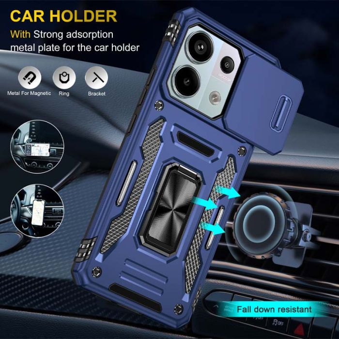 Ударостійкий чохол Camshield Army Ring для Xiaomi Poco X6 Pro