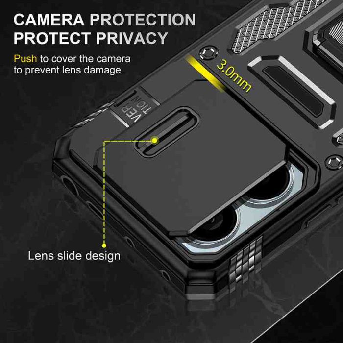 Ударостійкий чохол Camshield Army Ring для Xiaomi Poco X6 Pro