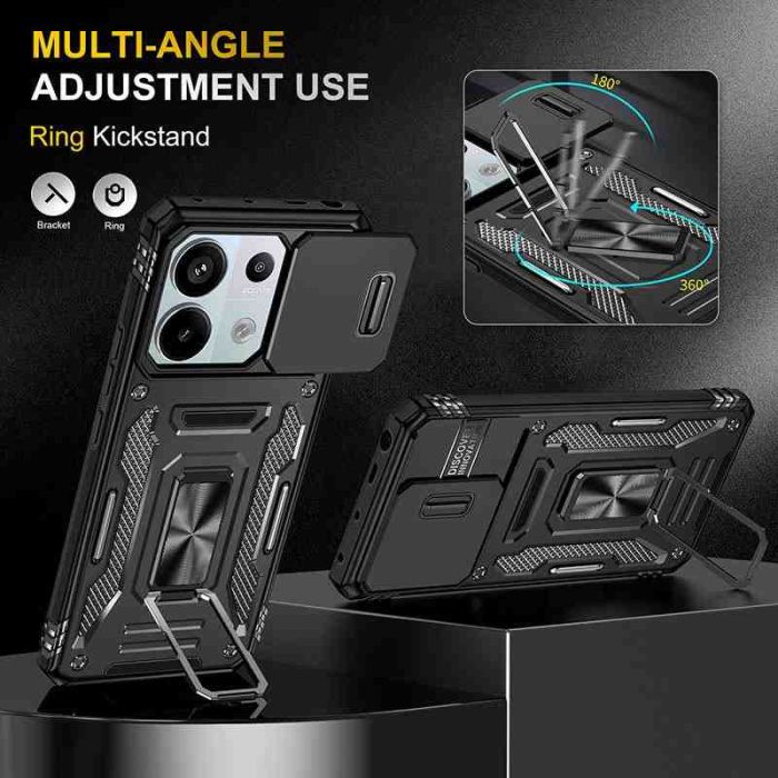Ударостійкий чохол Camshield Army Ring для Xiaomi Poco X6 Pro