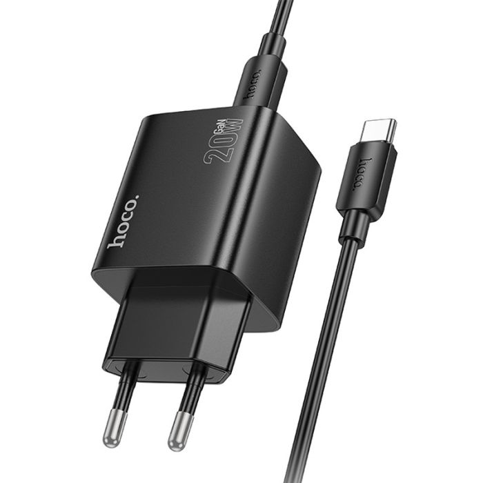 МЗП Hoco N55 Fundador PD20W four-port (2USB-A/2C) + кабель Type-C to Type-C