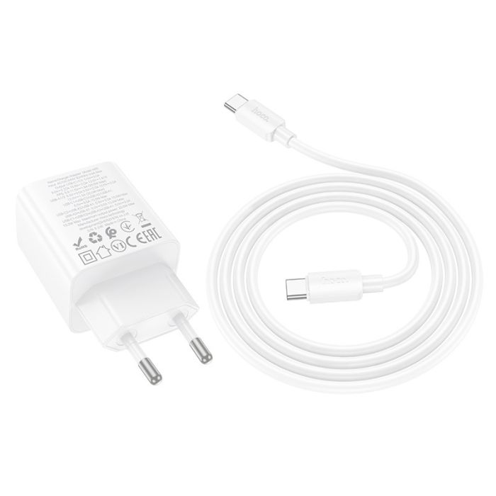 МЗП Hoco N55 Fundador PD20W four-port (2USB-A/2C) + кабель Type-C to Type-C