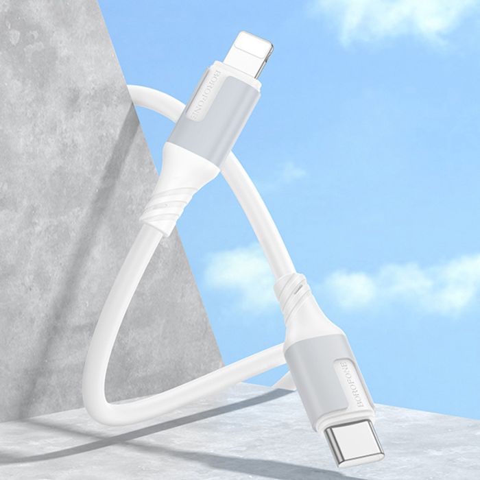 Дата кабель Borofone BX101 Creator 27W Type-C to Lightning (1m)