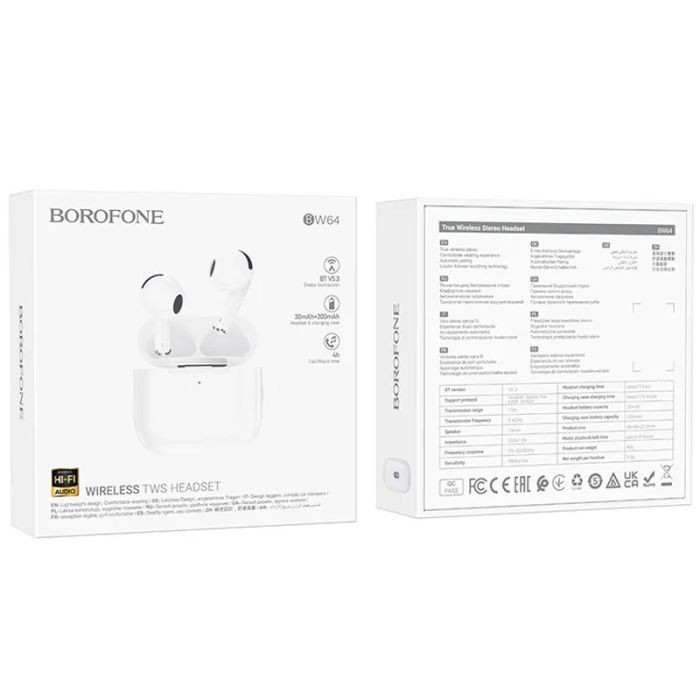 Бездротові TWS навушники BOROFONE BW64
