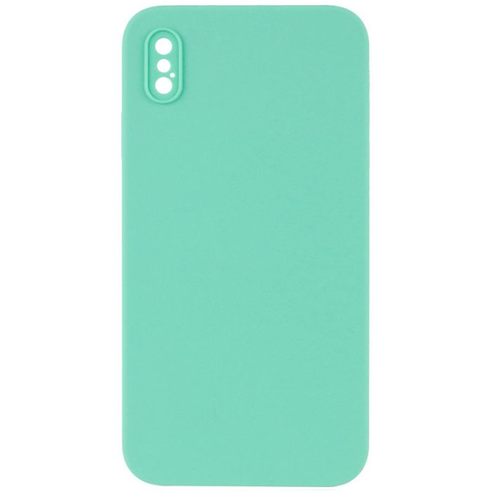 Silicone Case Square Full Camera Protective (AA) NOLOGO для Apple iPhone X / XS (5.8")