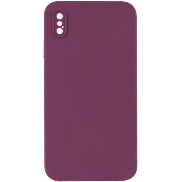 Silicone Case Square Full Camera Protective (AA) NOLOGO для Apple iPhone X / XS (5.8")