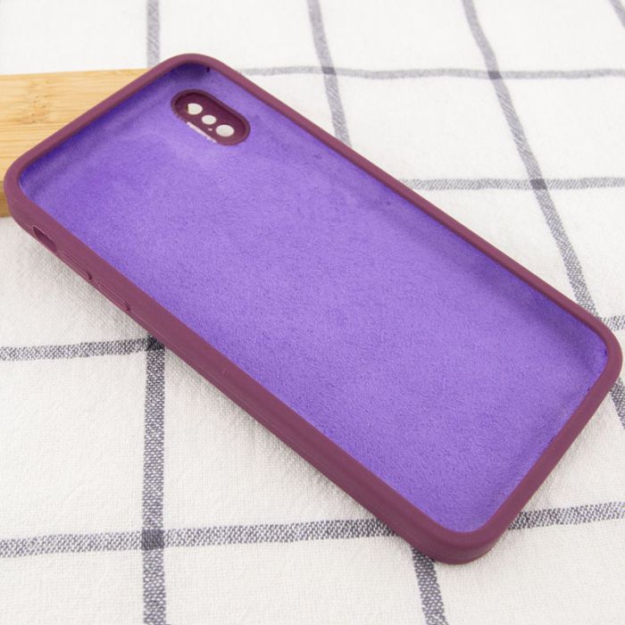 Silicone Case Square Full Camera Protective (AA) NOLOGO для Apple iPhone X / XS (5.8")