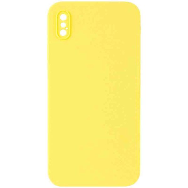 Silicone Case Square Full Camera Protective (AA) NOLOGO для Apple iPhone X / XS (5.8")