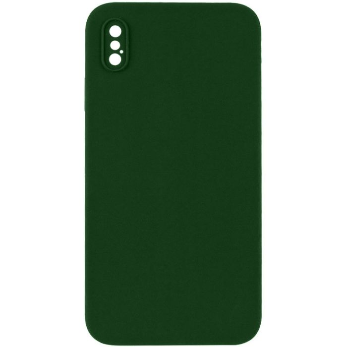 Silicone Case Square Full Camera Protective (AA) NOLOGO для Apple iPhone X / XS (5.8")