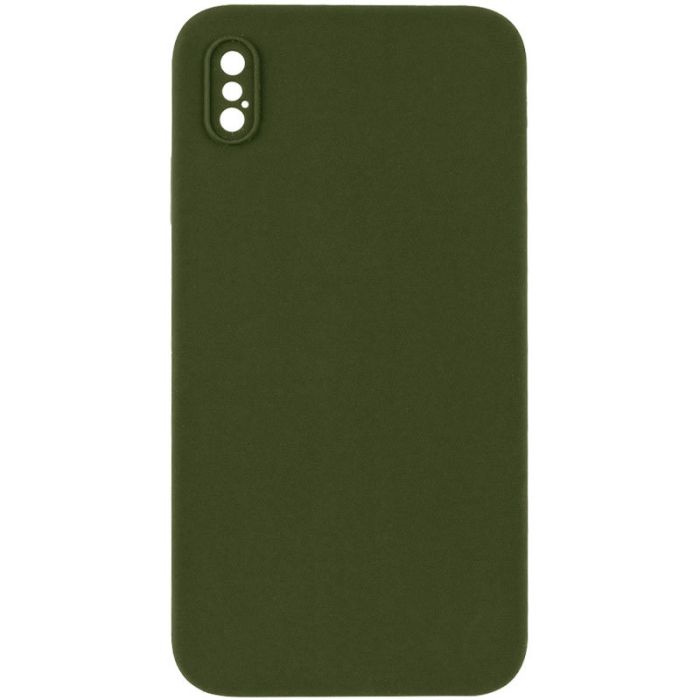 Silicone Case Square Full Camera Protective (AA) NOLOGO для Apple iPhone X / XS (5.8")