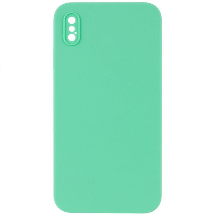 Silicone Case Square Full Camera Protective (AA) NOLOGO для Apple iPhone X / XS (5.8")