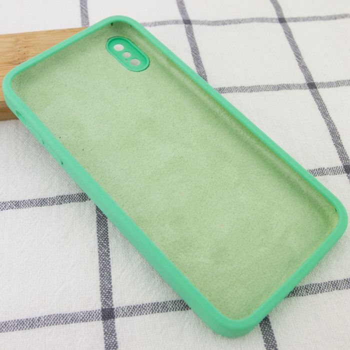 Silicone Case Square Full Camera Protective (AA) NOLOGO для Apple iPhone X / XS (5.8")