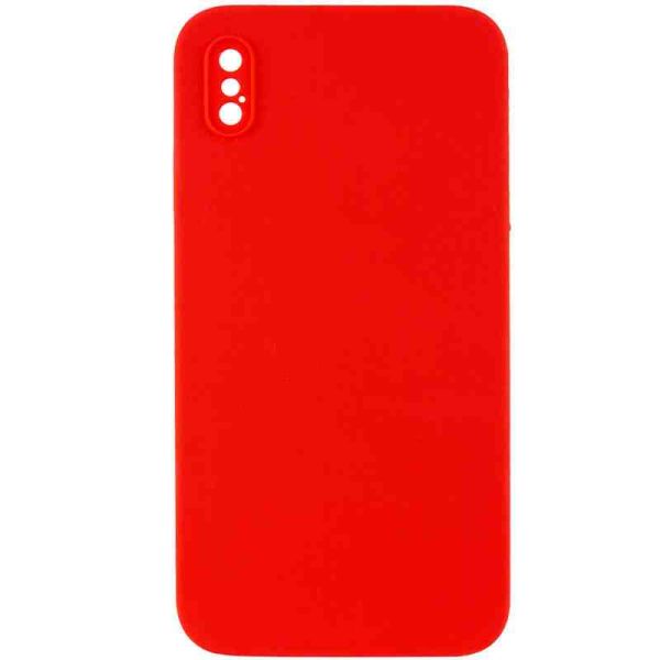 Silicone Case Square Full Camera Protective (AA) NOLOGO для Apple iPhone X / XS (5.8")