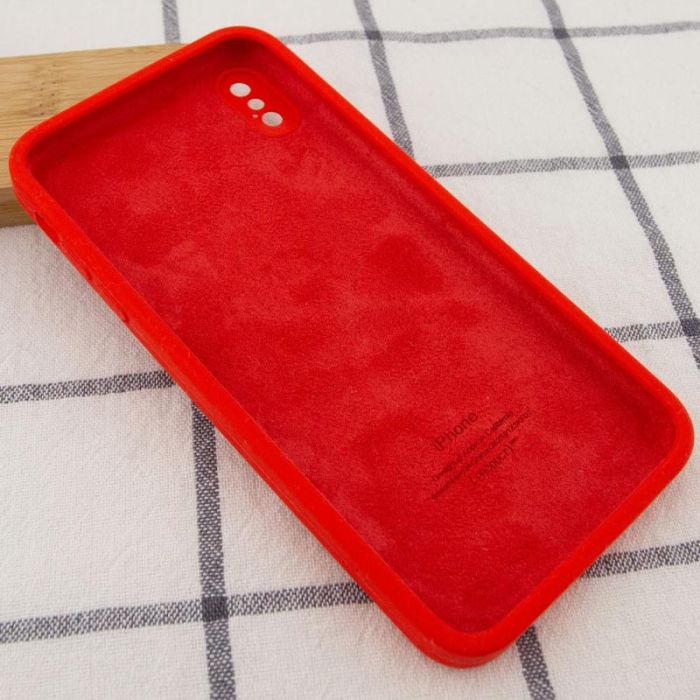 Silicone Case Square Full Camera Protective (AA) NOLOGO для Apple iPhone X / XS (5.8")
