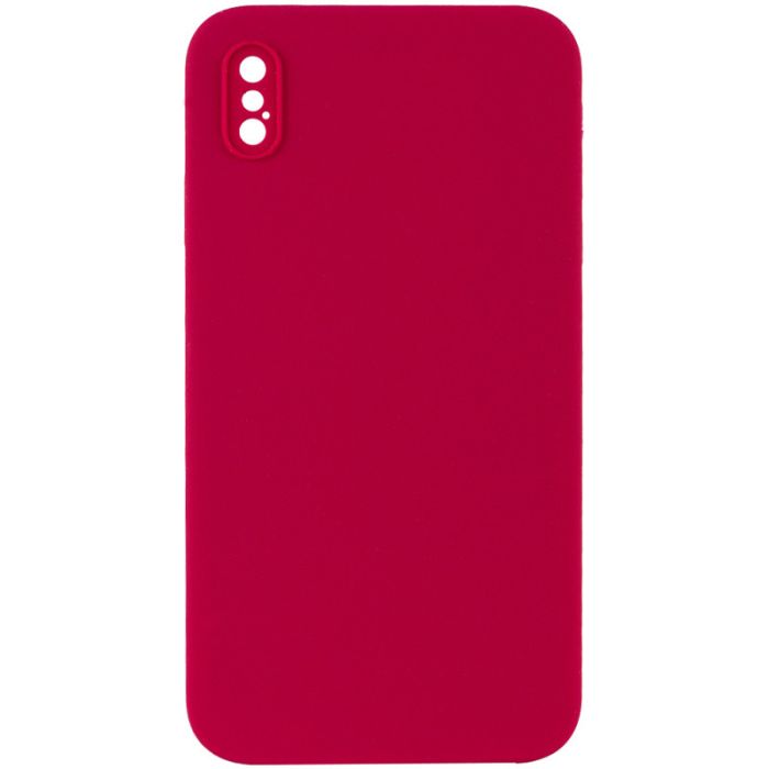 Silicone Case Square Full Camera Protective (AA) NOLOGO для Apple iPhone X / XS (5.8")