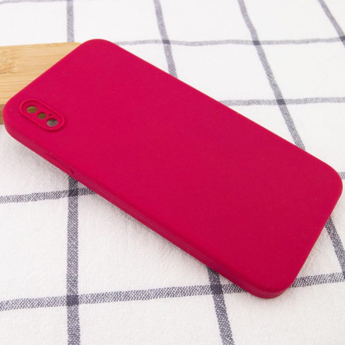 Silicone Case Square Full Camera Protective (AA) NOLOGO для Apple iPhone X / XS (5.8")