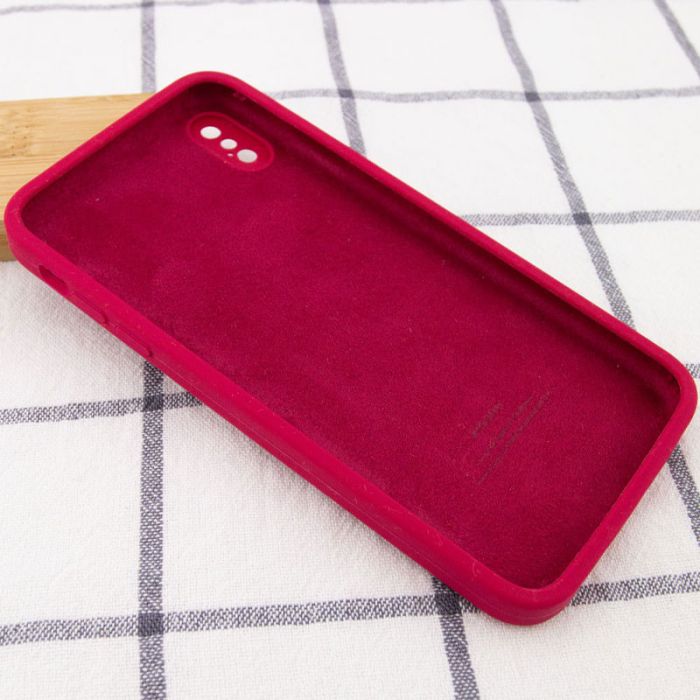 Silicone Case Square Full Camera Protective (AA) NOLOGO для Apple iPhone X / XS (5.8")