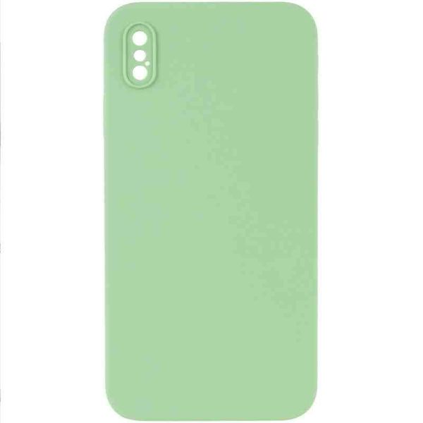 Silicone Case Square Full Camera Protective (AA) NOLOGO для Apple iPhone X / XS (5.8")