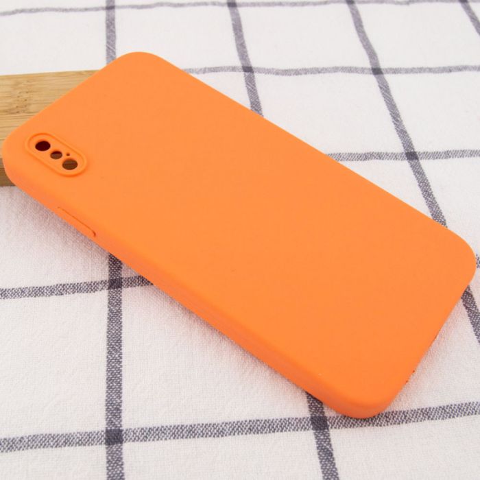 Silicone Case Square Full Camera Protective (AA) NOLOGO для Apple iPhone X / XS (5.8")