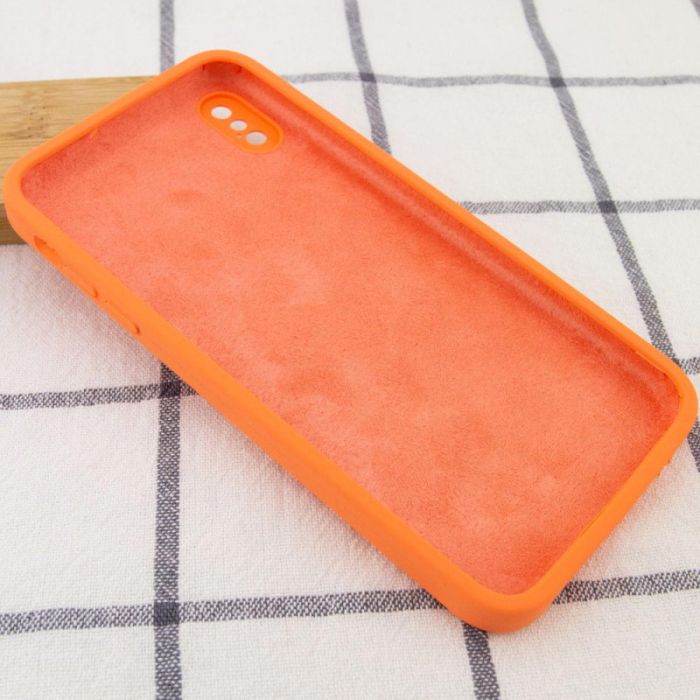 Silicone Case Square Full Camera Protective (AA) NOLOGO для Apple iPhone X / XS (5.8")