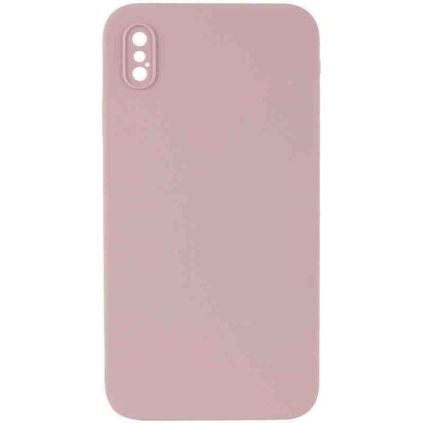 Silicone Case Square Full Camera Protective (AA) NOLOGO для Apple iPhone X / XS (5.8")