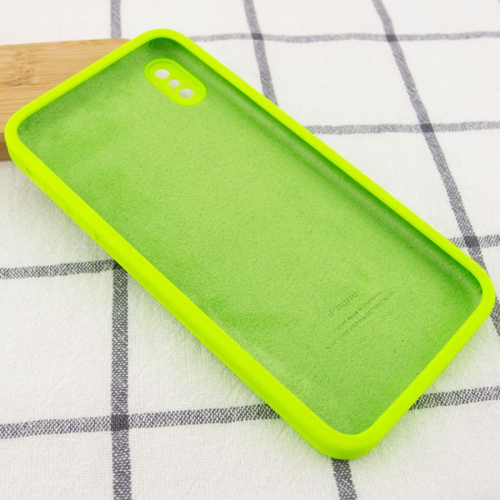 Silicone Case Square Full Camera Protective (AA) NOLOGO для Apple iPhone X / XS (5.8")