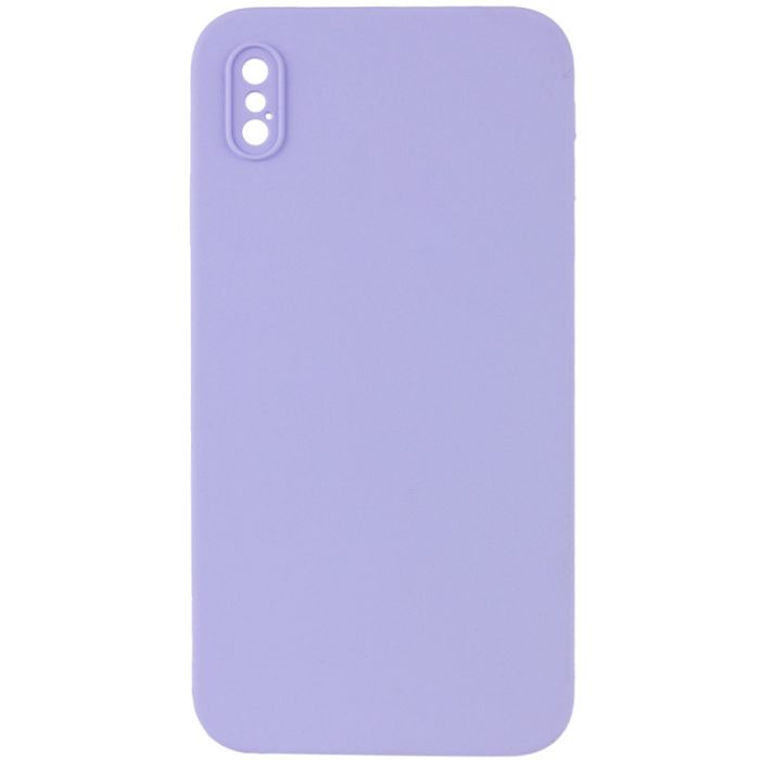 Silicone Case Square Full Camera Protective (AA) NOLOGO для Apple iPhone X / XS (5.8")