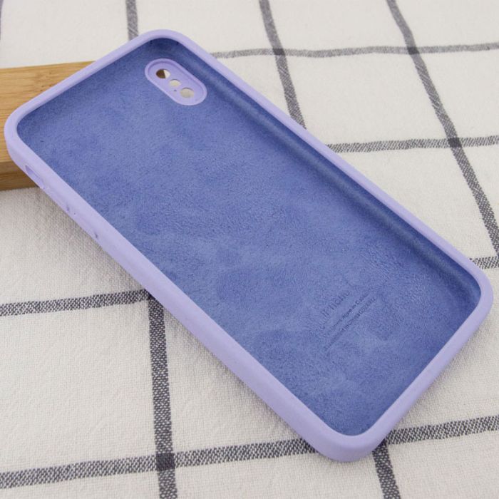 Silicone Case Square Full Camera Protective (AA) NOLOGO для Apple iPhone X / XS (5.8")