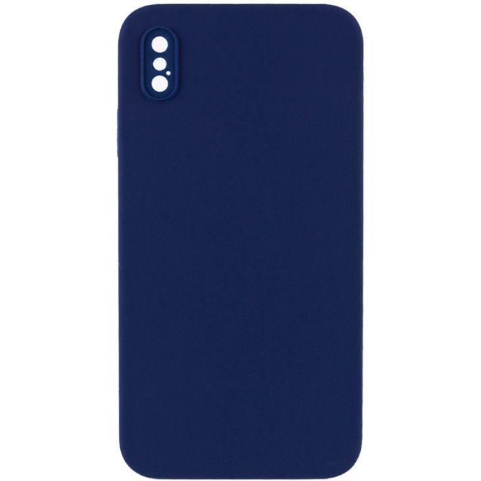 Silicone Case Square Full Camera Protective (AA) NOLOGO для Apple iPhone X / XS (5.8")
