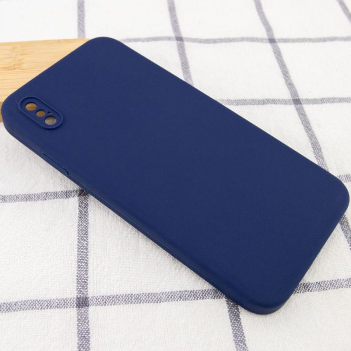 Silicone Case Square Full Camera Protective (AA) NOLOGO для Apple iPhone X / XS (5.8")