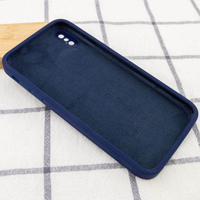 Silicone Case Square Full Camera Protective (AA) NOLOGO для Apple iPhone X / XS (5.8")