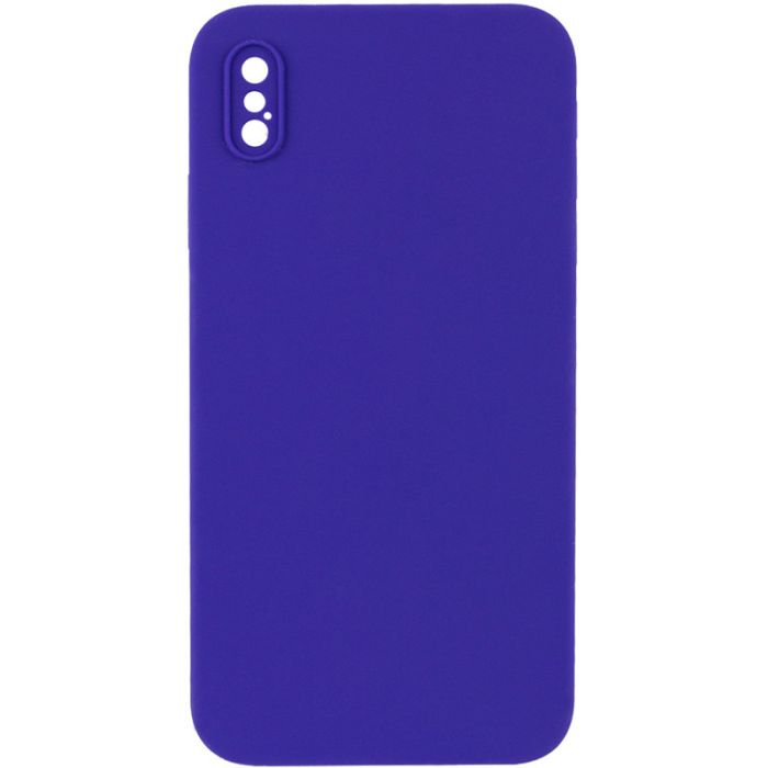 Silicone Case Square Full Camera Protective (AA) NOLOGO для Apple iPhone X / XS (5.8")