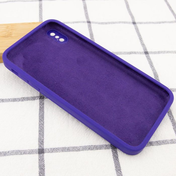Silicone Case Square Full Camera Protective (AA) NOLOGO для Apple iPhone X / XS (5.8")