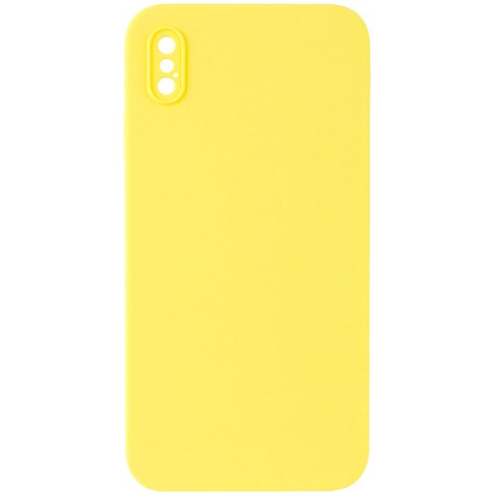 Silicone Case Square Full Camera Protective (AA) NOLOGO для Apple iPhone XS Max (6.5")