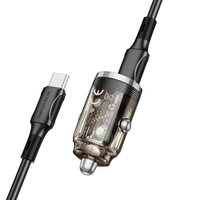 АЗП Borofone BZ29B Outstanding PD36W (2USB-C) + кабель Type-C to Type-C