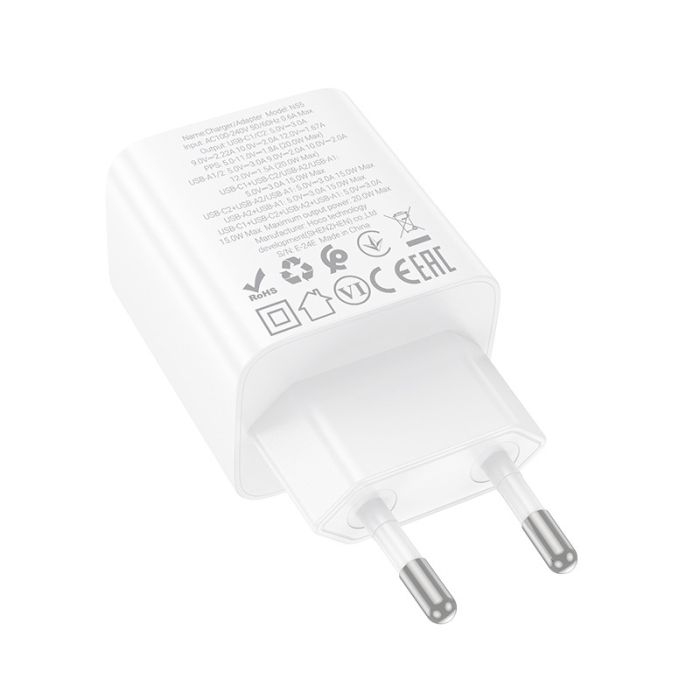 МЗП Hoco N55 Fundador PD20W four-port (2USB-A/2C)