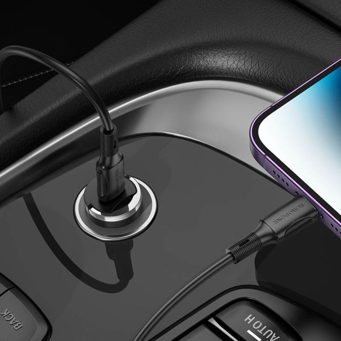 АЗП Borofone BZ29 Ray PD30W (1USB-C) + кабель Type-C to Lightning