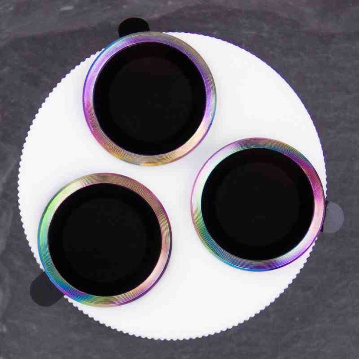 Захисне скло Metal Classic на камеру (в упак.) для Apple iPhone 15 Pro (6.1") / 15 Pro Max (6.7")