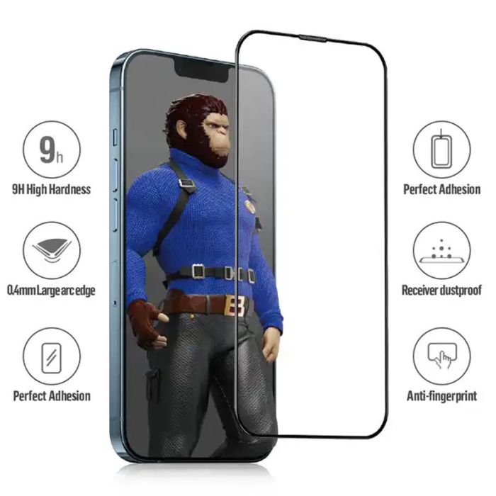 Захисне 2.5D скло Blueo Corning Gorilla Glass для Apple iPhone 15 Plus / 16 Plus (6.7")