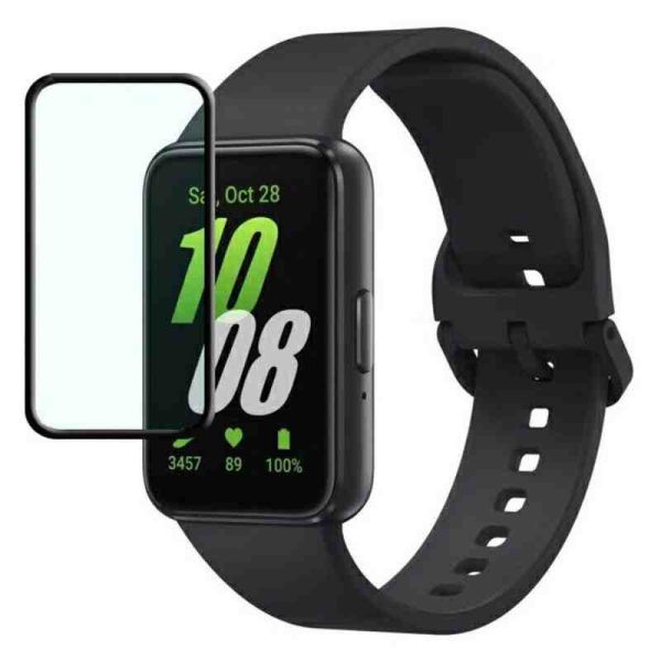 Полімерна плівка 3D (full glue) (тех.пак) для Samsung Galaxy Fit3