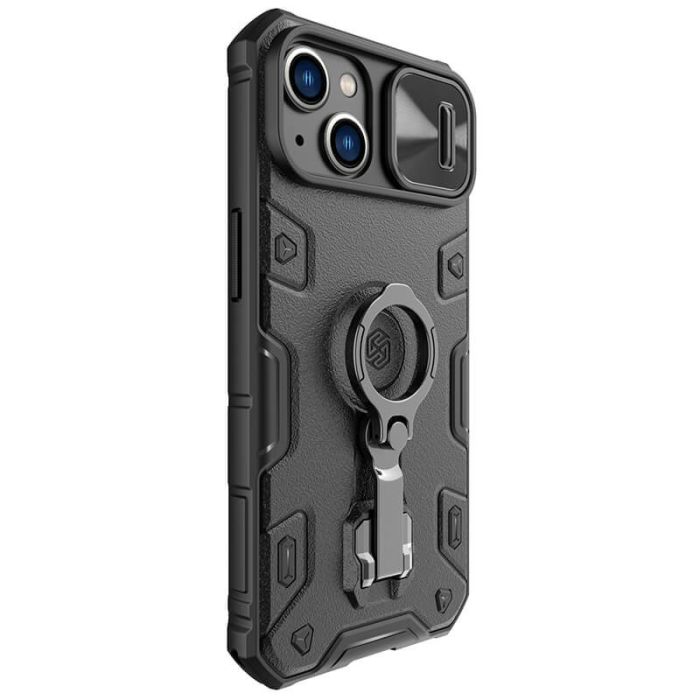 TPU+PC чохол Nillkin CamShield Armor Pro no logo (шторка на камеру) для Apple iPhone 14 / 13 (6.1")
