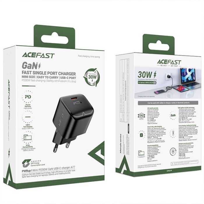МЗП Acefast A77 mini PD30W GaN (1USB-C)