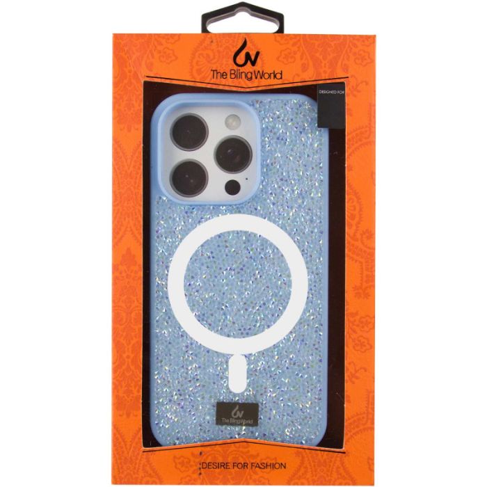TPU чохол Bling World Rock Diamond with MagSafe для Apple iPhone 14 Pro (6.1")