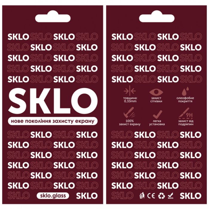Захисне скло SKLO 3D для TECNO Pop 5 LTE