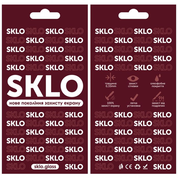 Захисне скло SKLO 3D для TECNO POP 5